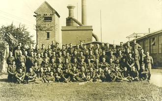 Men Outside Factory