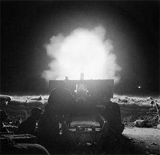 25lb Gun Firing, El Alamein, 23 Oct '42