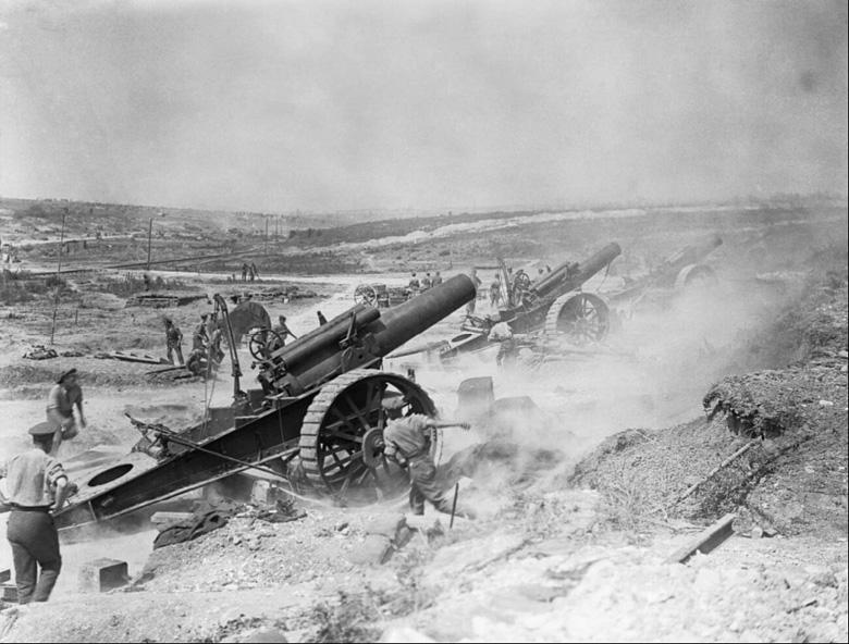 8-inch Howitzers, Fricourt-Mametz Valley, 1916