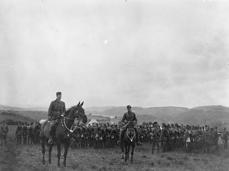 8th Royal Scots in camp, 1914