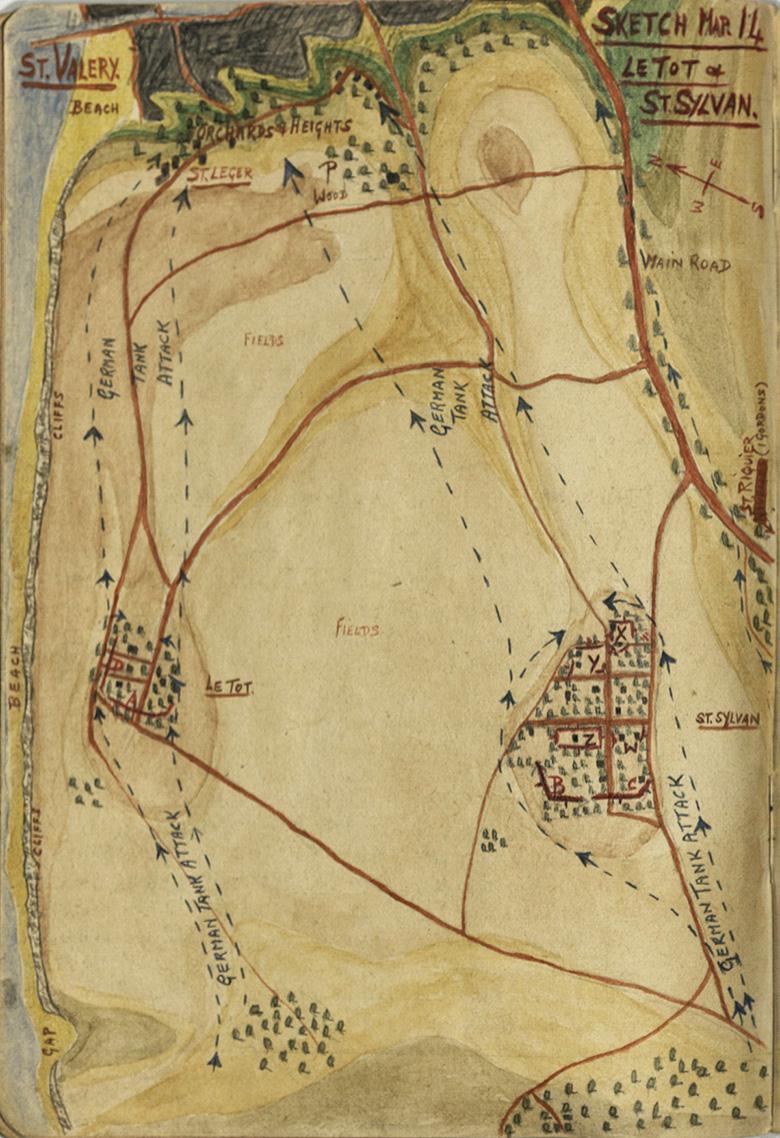 Major Grant Sketch Map (No.14), Le Tot & St. Sylvan