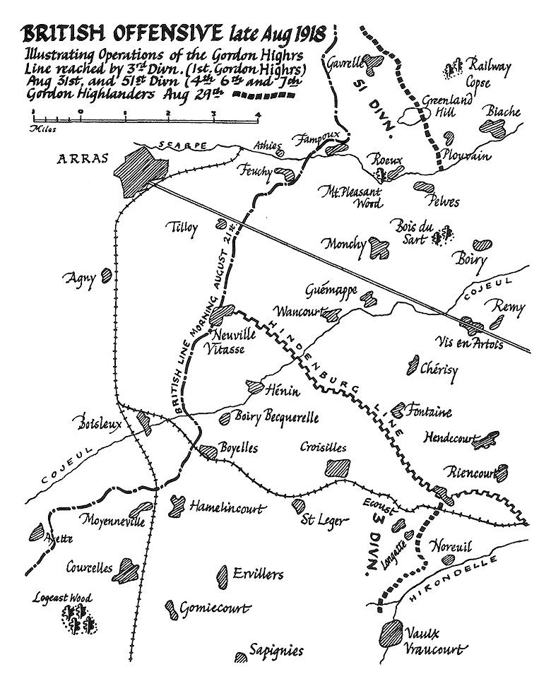 Gordon Highlanders, Second Battles of Arras