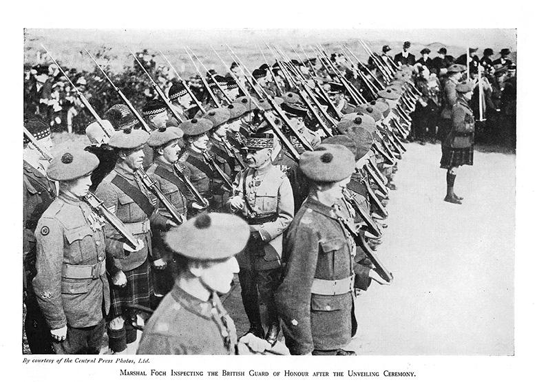 Marshal Foch inspecting Guard of Honour