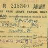 Knox Leave Form, 1945