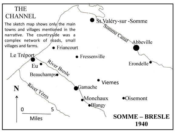Map of Somme-Bresle, 1940