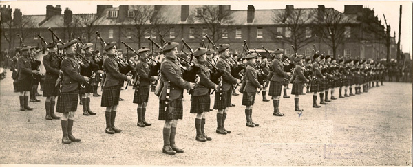 Massed Bands of 51HD at Aldershot 1939