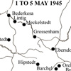 Map of area, May 1945